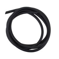 2m 1/4" Bore Hose black Neoprene